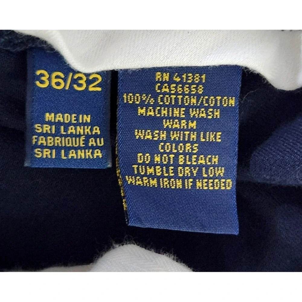 Polo Ralph Lauren Classic Fit Pants Men's 36x32 (Fits W34x31.5) Blue Straight